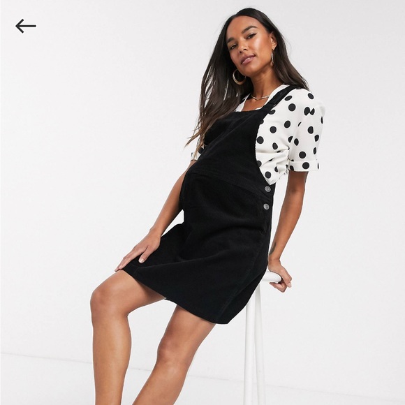 ASOS New Look Corduroy Pinny Overall Maternity Dress - Picture 1 of 7